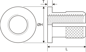 headed brass expansion insert detail drawing