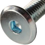 zinc plated flathead connector bolt