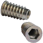 BCP8 #8-32 Zinc Hex Flanged Threaded Inserts For Wood.394" Length 50 Details about   Fifty 